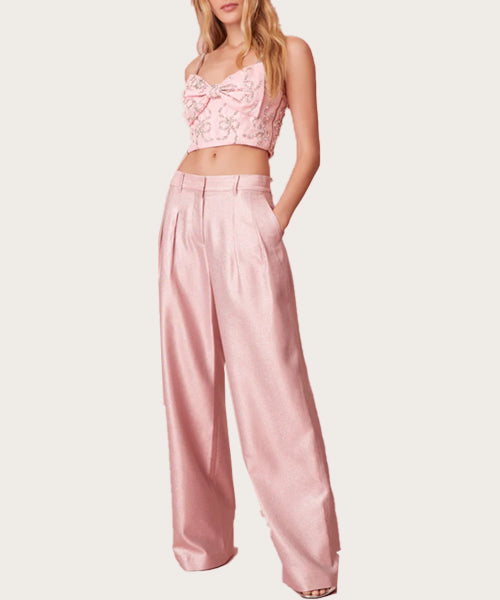 Adams Lurex Pant in Pink