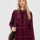 Alvynne Top in Oxblood