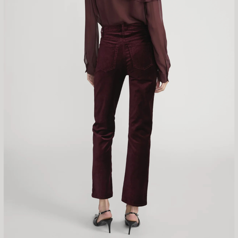 Le Sleek Straight in Burgundy Velvet