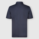 Pima Cotton Interlock Jersey Polo - Navy