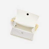 Cream Linen Lemon Floral Mini Bag