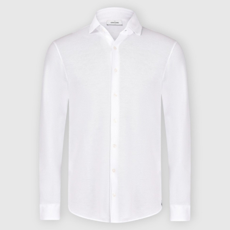 Ultralight Pique Jersey Shirt in White