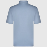 Pima Cotton Interlock Jersey Polo - Blue