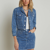 Koda Cropped Denim Jacket in Everson