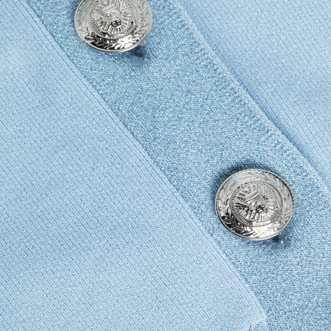 Taya V-Neck Cardigan in Baby Blue