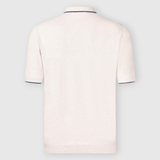 Knitted polo shirt with contrasting details