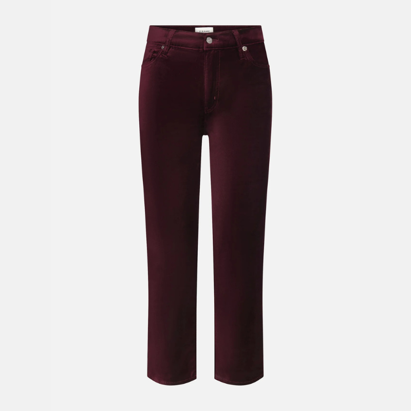 Le Sleek Straight in Burgundy Velvet