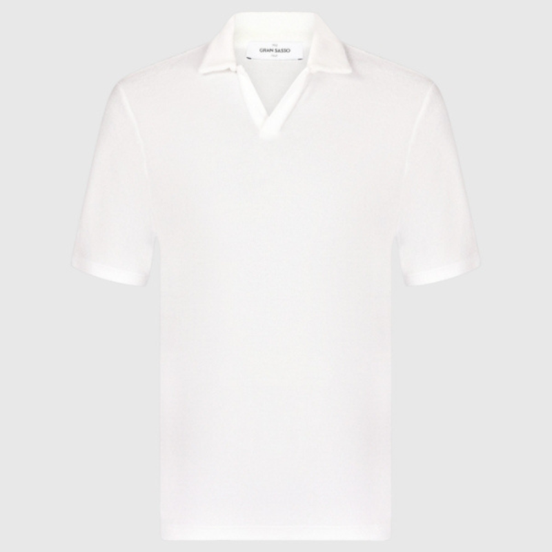 Terry Cotton Skipper Polo in White