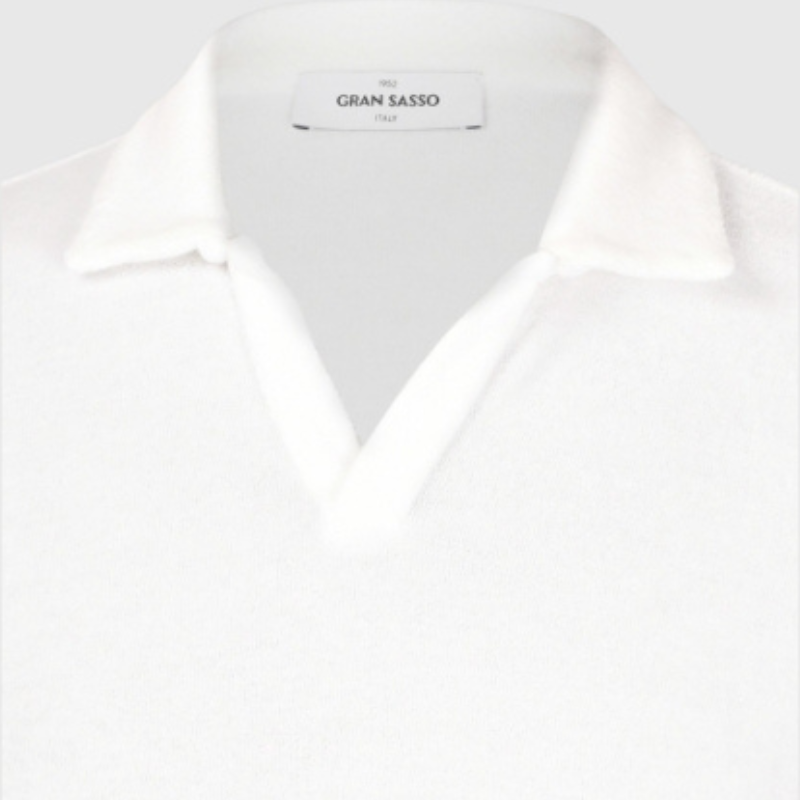 Terry Cotton Skipper Polo in White