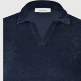 Terry Cotton Skipper Polo in Navy
