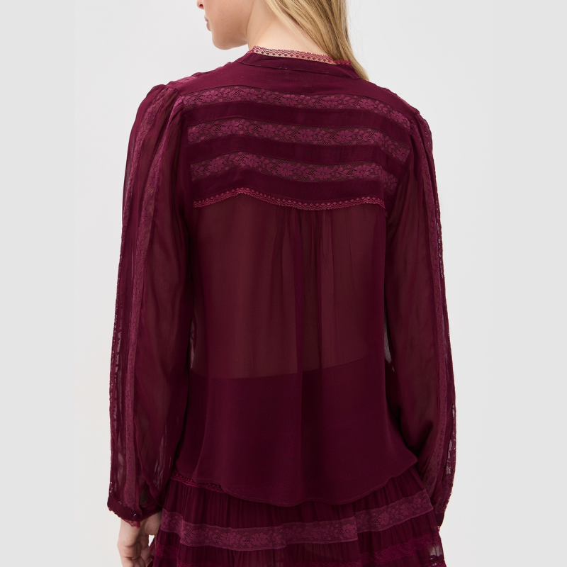 Alvynne Top in Oxblood
