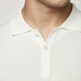 Dry Cotton Polo Shirt in White