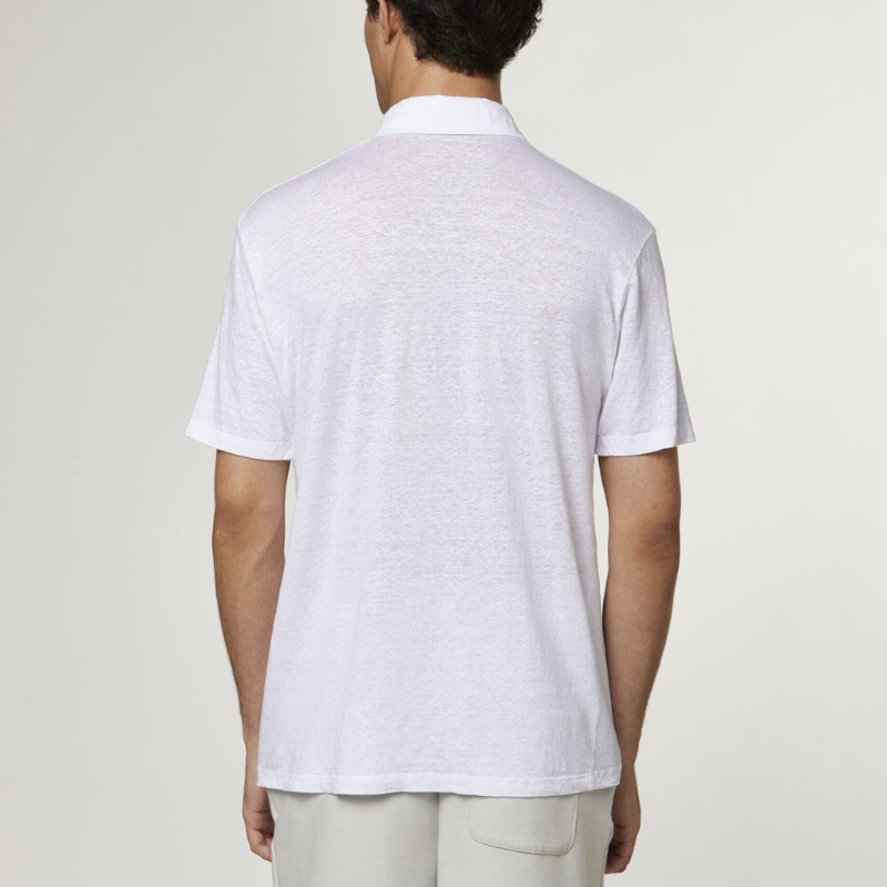 Short Sleeve Linen Polo