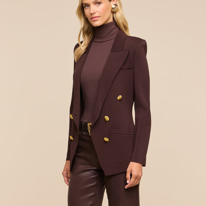 Amelia Knit Blazer in Java