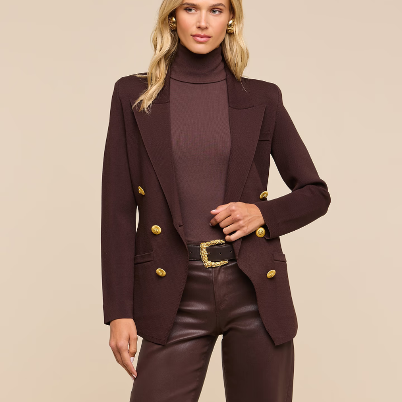 Amelia Knit Blazer in Java