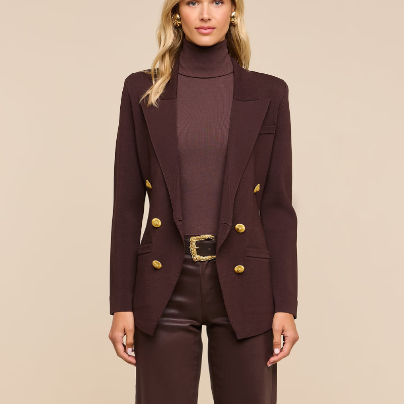 Amelia Knit Blazer in Java