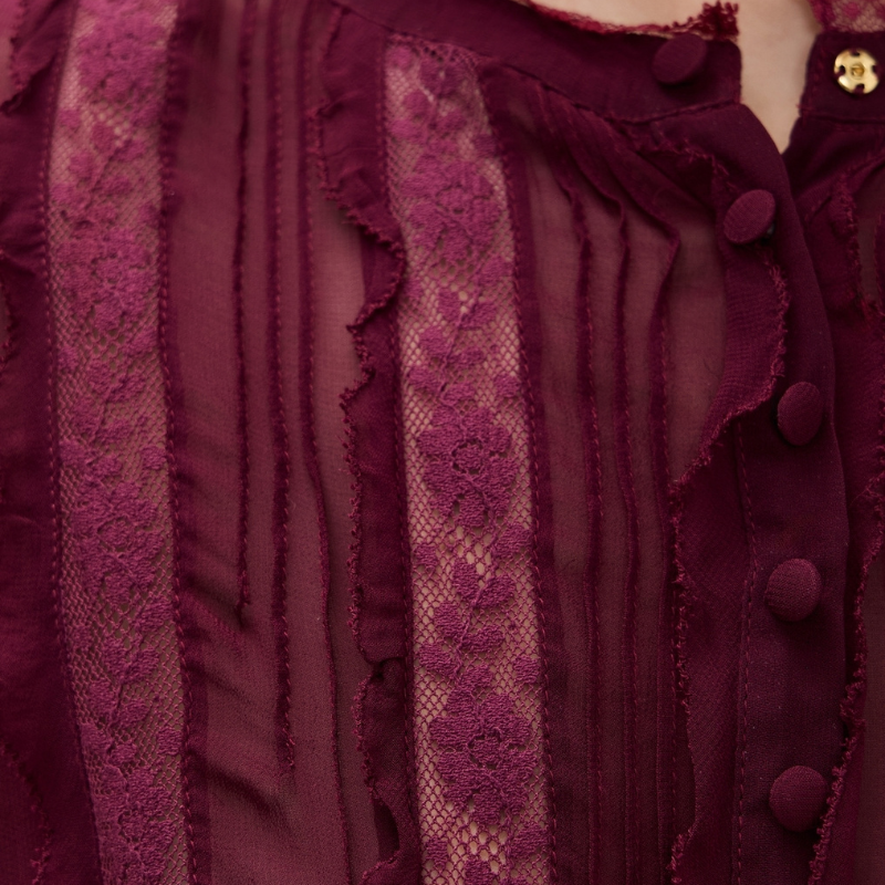 Alvynne Top in Oxblood