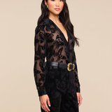 Laurent Velvet Blouse