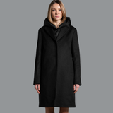 Padded Rainproof Wool Coat