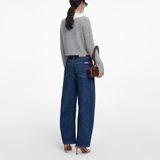 Grey Lace Collar Cardigan