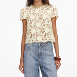 Yellow Lace Top