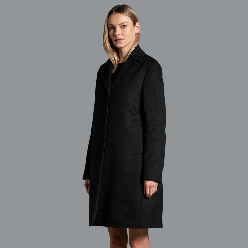 Padded Rainproof Wool Coat