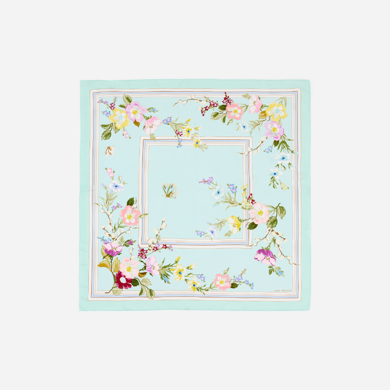 Mint Floral Scarf