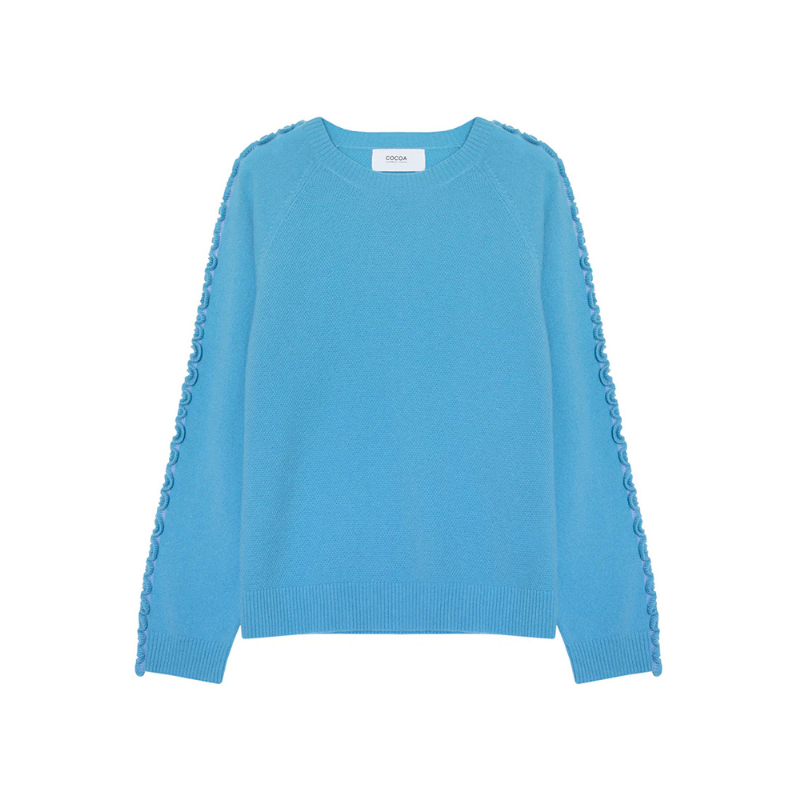 Katelyn Boating Blue Cashmere Jumper