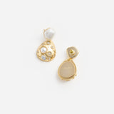 Gold Pearl Earring