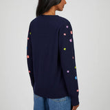 Quinn Navy Cashmere Jumper