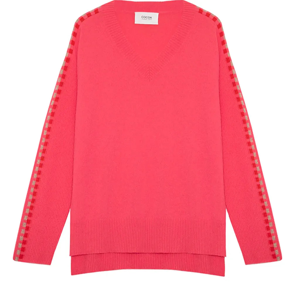 Alaina Deep Pink Cashmere Jumper