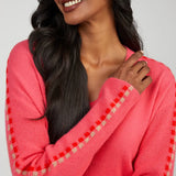 Alaina Deep Pink Cashmere Jumper