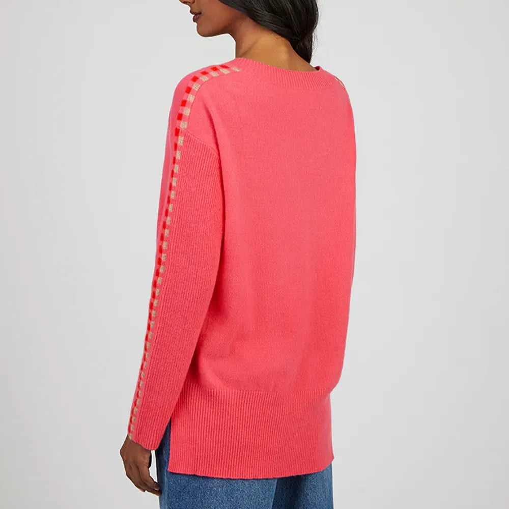 Alaina Deep Pink Cashmere Jumper