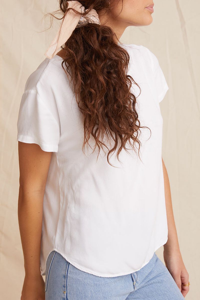 V-Neck Tee - White