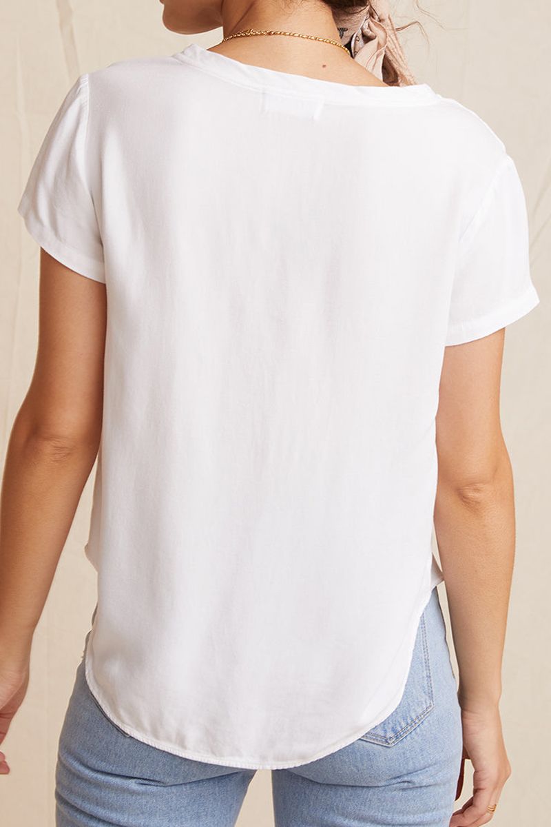 V-Neck Tee - White